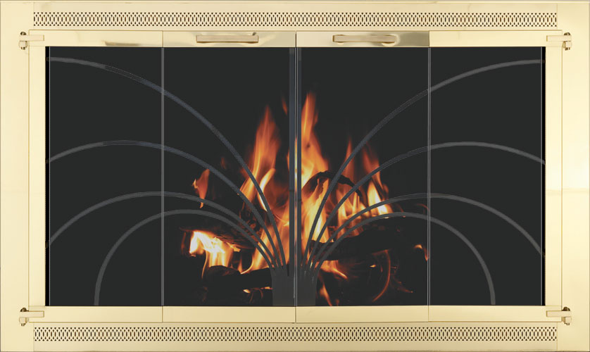 ZC Overlap Fireplace Doors
